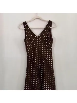 Princess Polly Nellie Polka Dot Minidress in Brown Polka thumbnail 3