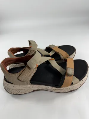 Taos‎ Active Comfort Sandals Beige Hook Loop Platform Walking Shoes Womens 8 thumbnail 6