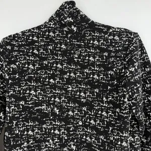 Sara Campbell Open Front Blazer Womens Small Black White‎ Peplum Careerwear Chic thumbnail 9