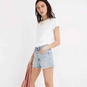 Madewell Relaxed Denim Shorts Cedarcroft Wash Size 32" Size 14 thumbnail 12