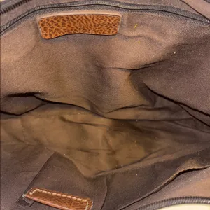 Source Unknown BROWN & CREAM FAUX LEATHER GIRAFFE PRINT DESIGN BIG BUCKET BAG SILVER HARDWARE thumbnail 6