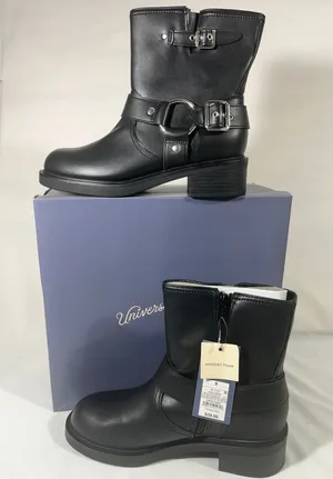 Universal Threads Conner Faux Leather Buckle Moto Boots Memory Foam Black Sz 9 thumbnail 1