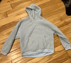 American Eagle Light Blue Sherpa Hoodie thumbnail 1