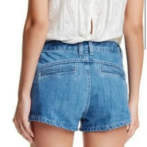 Free People Sweet Surrender High Rise Lace Pocket Denim Shorts thumbnail 7