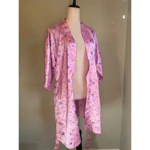 Jammilicious Pink Celestial Satin Robe Moon Star Planet M y2k whimsigoth retro b thumbnail 6