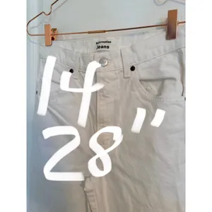 Reformation‎ Jeans Women 26 White High Rise Straight Leg Distressed Knee Denim thumbnail 7