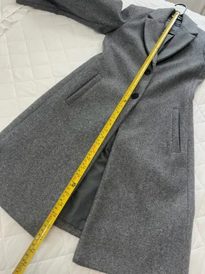 ZARA Gray Longline Coat Tailored Blazer Quiet Luxury Old Money Minimalist XS thumbnail 6