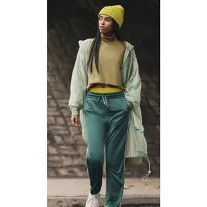 Pilcro Perfectly‎ Oversized Pullover Sweatshirt in green Size XL Bubble Hem Crop thumbnail 2