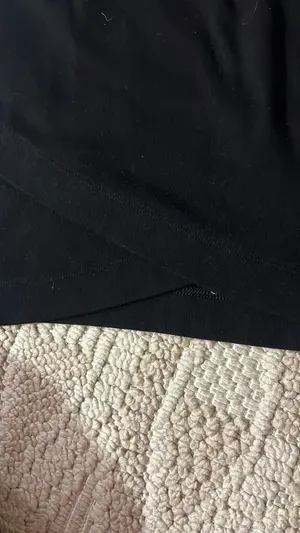 Black skirt with cross over in front thumbnail 2