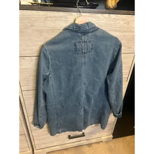 American Eagle Denim Blazer Medium Wash Single Button Jacket Womens Size M thumbnail 4