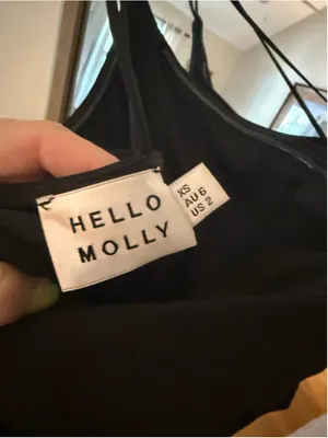 Women's Hello Molly Black One Shoulder Midi Dress Size 2 HELLO MOLLY TAKING IT thumbnail 5