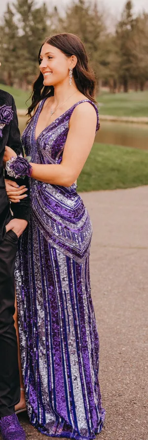 Sherri Hill Prom Dress 56316 In Lilac Purple thumbnail 1