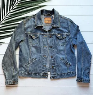 Levi's Levi Strauss Signature Denim Jacket Women’s Large Blue Jean Trucker Classic thumbnail 1