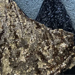 Zara Black and Gold Sequin Top thumbnail 2