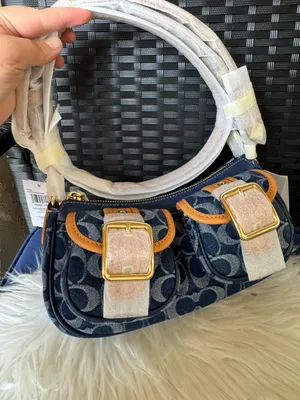 Coach New Ashton Bag In Signature Denim cy700 with cherry charm thumbnail 2