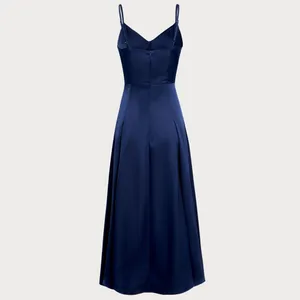 Rihoas Navy A-Line Slip Maxi Dress thumbnail 7