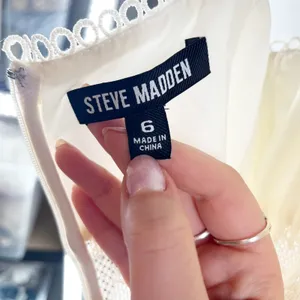 Steve Madden Enza Sleeveless Lace Trim Drop Waist Midi Dress Antique Cream 6 thumbnail 3