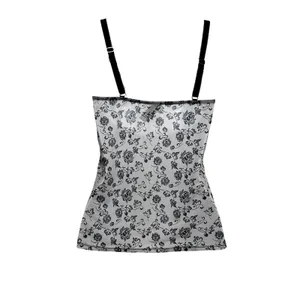 Y2K Whimsigoth‎ Women Mesh Fitted Cami XS Floral Lace Trim Coquette Fairygrunge thumbnail 2