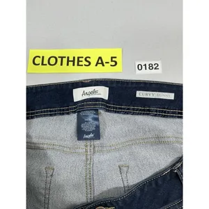Womans Excellent Condition Angels Curvy Skinny Blue Jeans 24 W 0182/A-5 thumbnail 3