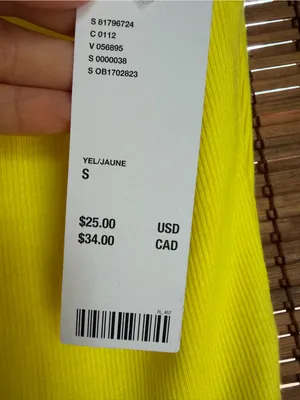 BDG Neon Yellow Ribbed V-Neck Cap Sleeve Top NWT S thumbnail 6
