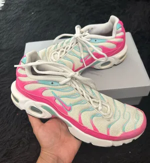 NIKE air max plus GS multicolored lace up shoes sneakers women’s 8.5=7Y preowned thumbnail 1