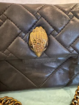 Kurt Geiger Mini Kensington Black Leather Crossbody Bag thumbnail 5