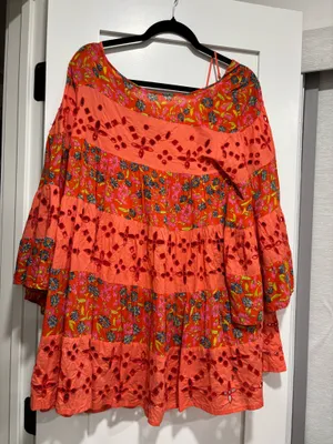 Free People Dress Mini Floral Small Swing Tunic thumbnail 1