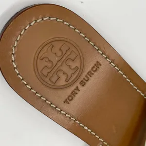 Tory Burch 'T' Logo Leather Thong Sandal - White - 9 thumbnail 10
