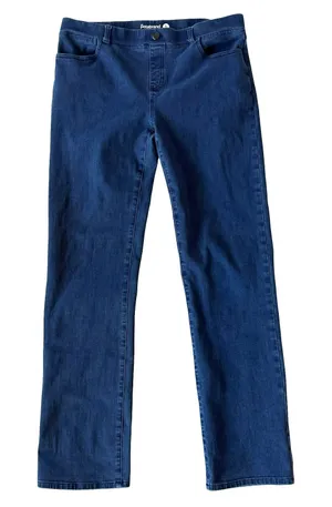 Betabrand Women's Stretch Straight Leg Denim Pants Size XL Long thumbnail 1
