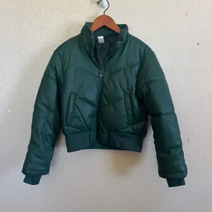 Green Ci Sono Puffer Jacket thumbnail 1