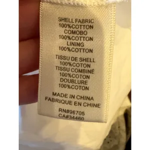 Rebecca Taylor Dress Women‎ 2 White Netted Eyelet Tie Waist Cap Sleeve Midi Boho thumbnail 13