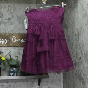City Studios Juniors Strapless Bow-Front Dress 8145SE6BT3 Merlot Purple 5/6 thumbnail 2
