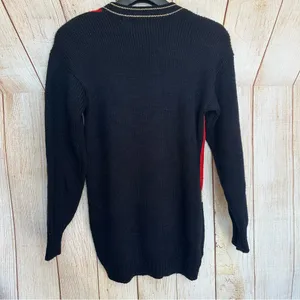 Dana Scott Chunky Cozy Oversized Bow Christmas Holiday Ugly Sweater Small thumbnail 3