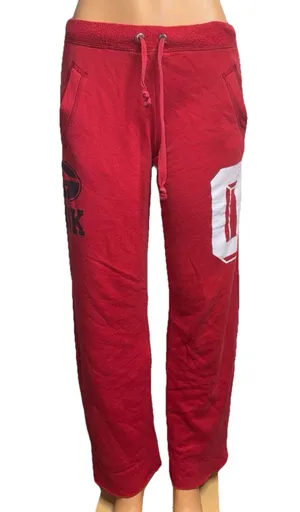 Red vs pink Georgia uga boyfriend sweatpants thumbnail 1