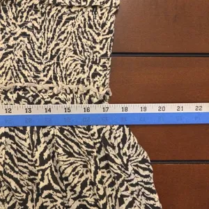 NWT Aerie Button Front Maxi Dress xxl smocked gray animal print thumbnail 5