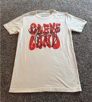 We Bleed Ohio Women's Cream "Cleveland" Graphic Bulldog T-Shirt Size Small thumbnail 1