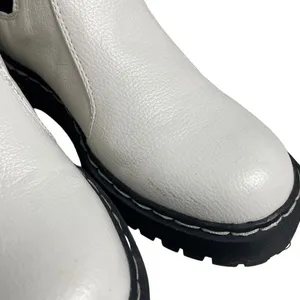 Sincerely Jules white slip on hippie chelsea boots 6 thumbnail 5
