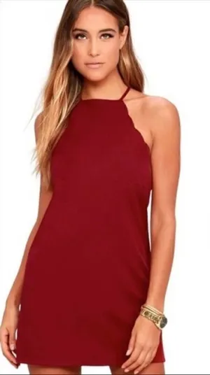 Lulu's Wine Red Endlessly Endearing Cocktail Dress thumbnail 1