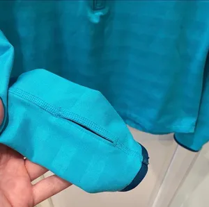 Nike Pro Warm 1/2 Zip Shadow Stripe Pullover Top M Blue Athletic Cold Gear thumbnail 4