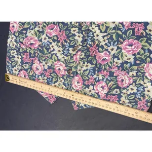 Vintage Banana Republic Safari & Travel Floral Cotton Denim Printed Jean‎ Vest M thumbnail 9