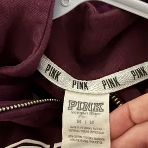 Vintage Victoria's Secret PINK Half-Zip Hoodie Size Medium thumbnail 5