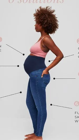 Sustainable Secret Fit Belly Skinny Leg Maternity Jeans thumbnail 5