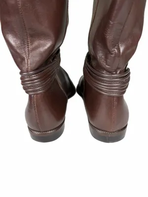 UNISA Flex Brown Leather Knee High Boots Made in Brazil Size 9.5 thumbnail 8