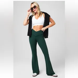 Fabletics PureLuxe High-Waisted Leggings CrosseOver Flare thumbnail 4