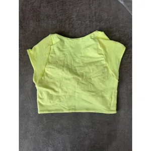 Free People FP Movement Hatch Shrug Citrus Neon Yellow Twist Front Crop Top XS S thumbnail 4