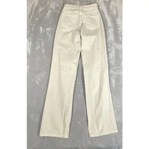 PacSun Jeans 90's Boyfriend Women's Sz 24 Beige Cotton Ripped Knees Distressed‎ thumbnail 4