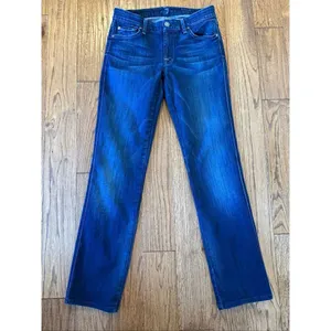 7 for all Mankind kimmie straight dark wash jeans 27 thumbnail 3