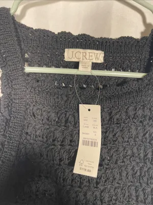 J. Crew Womens Montauk Crochet Tank Top Blouse Small Cj448 thumbnail 3