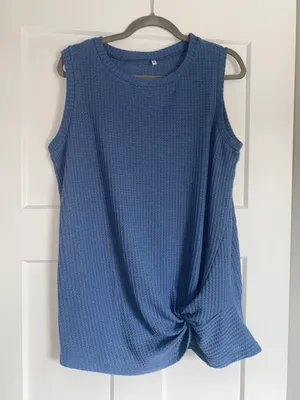 Blue Sweater Tank Size XL thumbnail 1