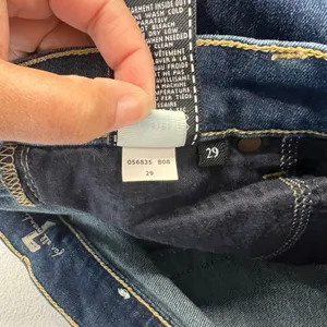 7‎ For All Mankind Jeans Womens 29 Blue Whiskering Denim Cotton Stretch Mid Rise thumbnail 14